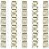 30Pcs 5 Teeth Small Hair Side Combs Hair Comb Clip Metal Small Tiny Side Hair Combs Plain Blank Crafting DIY Slide Combs Bridal Wedding Veil Combs for Women Decorative Jewelry Making (Ancient Cyan)