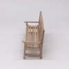 Gadpiparty Mini Wooden Bench Model Park Benches Miniature Ornaments Dollhouse Landscape Decorations Artificial Scene Furniture Double Chair Dollhouse Accessories Decor