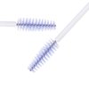 300 Pack Eyelash Mascara Wands Disposable Lash Brushes for Extensions Makeup Brush Applicators Tool Kit, White/Light Purple