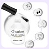 Creaglam Nail Foil Glue Gel: Nail Art Foil Glue Gel for Foil Stickers Nail Glue Foil Transfer Gel - 15ML Gel Nail Foil Transfer Glue Nail Art Manicure DIY Enthusiasts - Required LED Lamp Soak Off