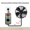 ZOWZEA AC Motor Speed Controller 120V 15A 4000W Variable Speed Controller Fan Speed Controller for Electric Motor with Overload Protection Switch