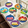 Yiaoyinnz 48PCS Transportation Tableware Decorations Transportation Birthday 7 Inch Paper Plates Car Train Airplane Dessert Plates Traffic Dinnerware for Boys Kids Baby Shower Party Supplies Favors