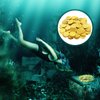 Charniol 200 Pcs Pirate Gold Coins Plastic Gold Treasure Coins Pirate Coins Fake Gold Coins Decorations for Favor Party