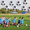 22 Inch 4D Soccer Foil Balloons, 6Pcs Soccer Party Decorations Football Shape Mylar Foil Balloons World Cup 2022 Decor for Boys Kids Soccer Ball Fans Sport Theme Birthday Party Decorations Supplies