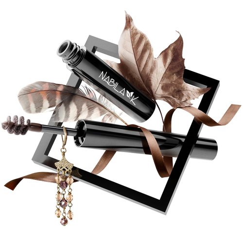 Nabila K - Brow Fixx Tint & Shaper - Eyebrow Gel - Eyebrow Tint - Brow Gel - Brow Tint - Eyebrow Cosmetics - Beauty Products - Makeup - Waterproof - Brush Ball - Travel Size - Dark Brunette - 0.11 oz