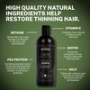 Live Bearded All-Natural Shampoo for Men - Promotes Hair Growth - Strengthening Shampoo for Thinning Hair & Hair Loss - Juniper, Cypress, Fir Needle