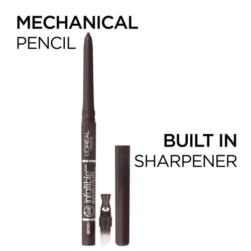 L'Oreal Paris Makeup Infallible Never Fail Original Mechanical Pencil Eyeliner with Built in Sharpener, Navy, 0.008 oz.