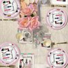 Spa Party Birthday Tableware Kit 71pcs, Make Up Paper Plates Napkins Forks Knives Spoons Plastic Disposable Table Cloth for Girls Spa Makeup Birthday Party Supplies Decorations