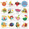 Casciybo Summer Kids Temporary Tattoos, 108 Sheets Hawaiian Party Fake Tattoo Sticker, Individual Wrapped Waterproof Beach Party Decoration Supplies Favors for Boys Girls