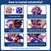 DysanVica 136PCS 4th of July Accessories - Patriotic Party Favors Fourth of July Decoration Supplies Headband Shutter Glasses Tattoo Sticker Necklace Flag American Memorial Independence Day USA Themed
