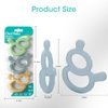 Baby Teething Toys for Babies 3-6 Months Set of 3, Cheri Baby Teether for Teething Relief, 100% Food-Grade Silicone Baby Toys 6-12 Months, BPA Free Soft & Textured 8-Shape Sensory Toys for Sore Gums