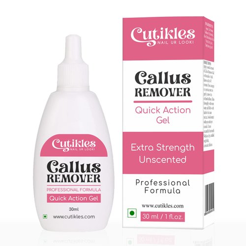Cutikles Callus Remover Gel for Feet. Strong Professional Formula Removes Tough Callus Instantly. Get Spa like Pedicures at home - 1 Fl Oz
