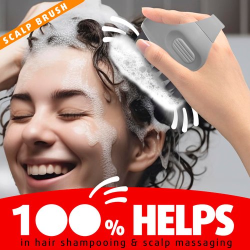 Cbiumpro Scalp Massager, Hair Shampoo Brush, Scalp Brush, Scalp Scrubber for Dandruff Removal, Ultra Soft Silicone Scalp Exfoliator for Hair Growth - 100% Fit All Hair Types - Pack of 2