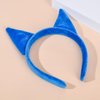 Merroyal Blue Cat Ears Headband Halloween Accessory Cat Costume Playing Dress Up & More(Blue)