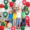 50PCS Red Green and White Balloons,12 inch Christmas Balloons Christmas Balloon Arch Kit Party Decoration,Suitable for Christmas Decoration Birthday Party Supplies