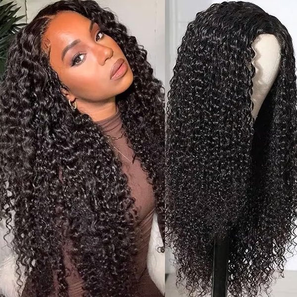 Lace Frontal Wigs Human Hair Pre Plucked HD Water Wave Lace Front Wigs Human Hair 13x4 Wet and Wavy Human Hair Wigs for Black Women Brazilian Curly Lace Front Wig Human Hair 20 Inch