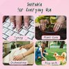 AkiliBIELY Medium Square Press on Nails Green Gold Bare Fake Nails Short Pink Glue on Nails Fantasy Women Stick on Nails Acrylic Gel Classy False Nails Wedding Birthday