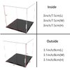A+ DESIGN Clear Acrylic Display Case Assemble Collectibles Box Alternative Glass Case for Display Action Figures Home Storage & Organizing Toys (3x3x3 inch; 7.5x7.5x7.5 cm)