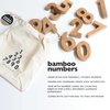 Wee Gallery Bamboo Numbers Set - Number Learning for Baby, Toddler, Preschool Age Kids - Interactive Wooden Numbers to Stimulate Early Development Through Educational Toys