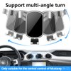 LUNQIN Car Phone Holder for 2016-2023 Ford Mustang Auto Accessories Navigation Bracket Interior Decoration Mobile Cell Phone Mount