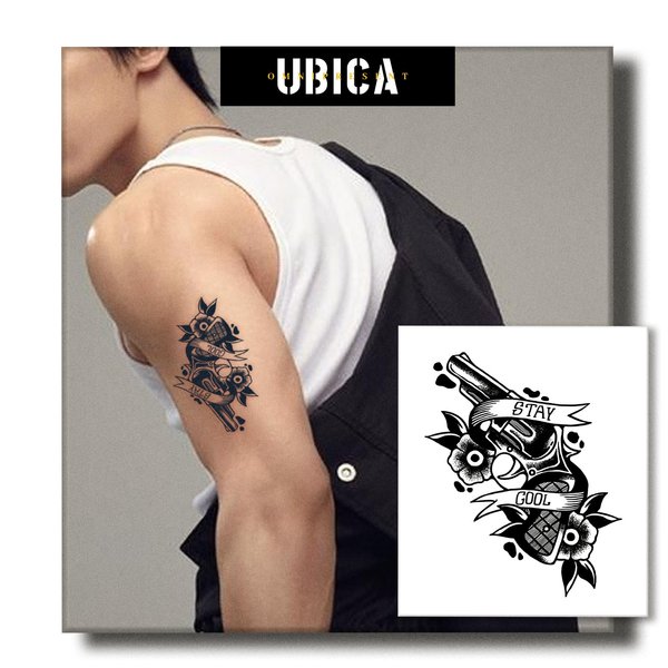 UBICA Temporary Tattoos Adult, 2 Sheets Fake Tattoos, Realistic And Long-Lasting Non-Reflective, Waterproof For 1-2 Weeks, no regrets temporary tattoo 4x4.5in