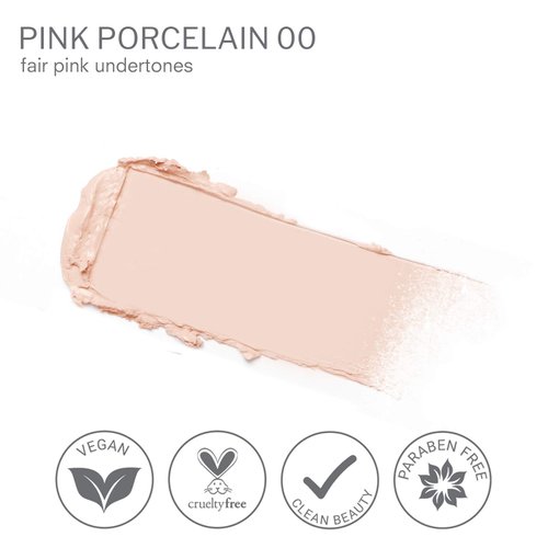 Luscious Cosmetics Camera Stick Foundation, Full Coverage Cream, Easy Blend, Hydrating Formula, Vegan, Cruelty-Free, 0.49 Ounces, Pink Porcelain
