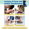 Foot and Ankle Gel Pack - Reusable Gel Ice Pack with Elastic Fastener - Cold Packs for Post-Surgery or Sport Injuries, Flexible Ice Packs - Foot Wrap and Ankle Ice Pack Wrap Compression - 1 Pack Blue