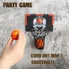 GYSH Indoors Office Desktop Mini Basketball Hoop,Mini Foam Basketball and Hoop,It can be Installed on The Desk, on The Wall, Behind The Door, Indoors and Outdoors Shooting Decompression. (black2)