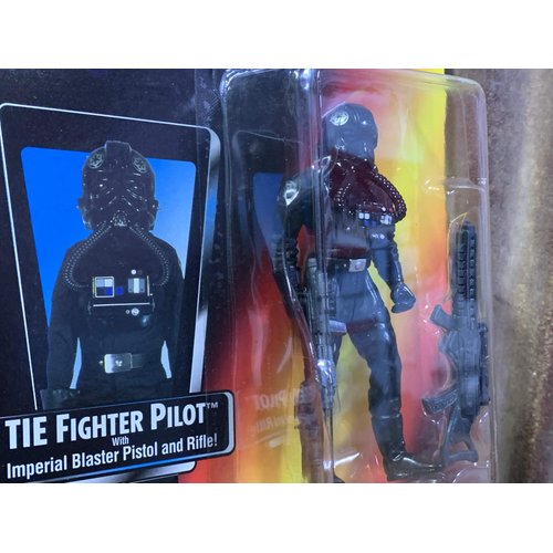 Star Wars Power of the Force Tie Fighter Pilot Action Figure with Imperial Issue Blaster Pistol