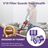 Funmit V10 Filters Replacement for Dyson V10 Cyclone Series, V10 Absolute, V10 Animal, V10 Total Clean, V10 Motorhead, SV12 Vacuum Cleaner, Replaces Part # 969082-01, 3 Pack