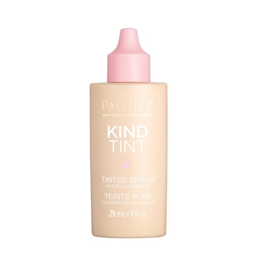 Pacifica Tinted Moisturizer – Kind Tint Serum, Lightweight Hydrating Foundation with Vegan Collagen & Hyaluronic Acid for Dewy Glow, Buildable Coverage, Vegan, 1 fl oz (Shade 22)