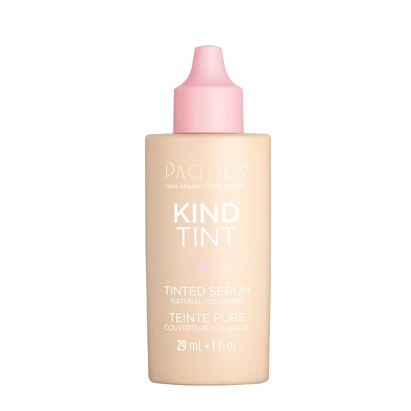 Pacifica Tinted Moisturizer – Kind Tint Serum, Lightweight Hydrating Foundation with Vegan Collagen & Hyaluronic Acid for Dewy Glow, Buildable Coverage, Vegan, 1 fl oz (Shade 22)