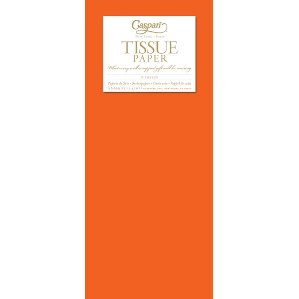 Entertaining with Caspari Tissue Paper, Orange, 8-Sheets
