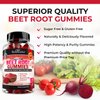 Sugar Free Beet Root Gummies - Nitric Oxide Beet Chews Infused with Coconut Oil for Highest Absorption - Supports Energy & Whole Body Health - Delicious Strawberry Flavor - 60 Count (30 Day Supply)