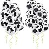 80 Pieces Cow Print Latex Balloons 12 Inch Latex Balloons Funny Balloons in Black and White for Kids Birthday Party Animal Theme Western Cowboy Theme Party Supplies