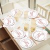 Wiooffen 96PCS Rose Gold Birthday Paper Plates and Napkins Party Supplies Happy Birthday Party Decorations Disposable Birthday Party Tableware Dinnerware Set for Women Girls Birthday Serves 24 Guests