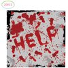 Halloween Bloody Party Supplies, Halloween Party Plates and Napkins, 20 Plates and 20 Napkins, Halloween Scary Hand Print Party Decorations