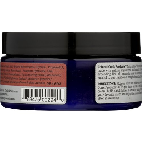 Colonel Conk Shave Cream Santa Fe Cedar, 5.5 FZ