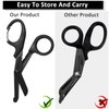 2 Pack Trauma Shears, 5.8 Inch Stainless Steel Medical Scissors, Bandage Scissors with Carabiner, Nursing Scissors Surgical Scissors for Nurses, Doctors, Nursing Students, EMT and EMS