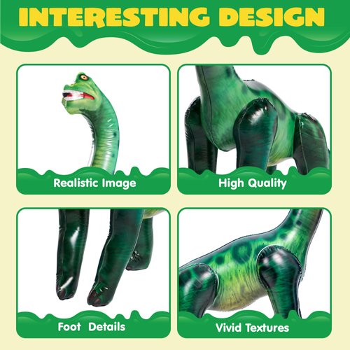 JOYIN 51" Brachiosaurus Inflatable Dinosaur Toy for Party Decorations, Birthday Party Gift, Gift for Kids and Adults