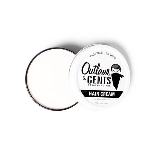 Outlaws & Gents Grooming Co. Hair Cream - Styling Cream for Men with Firm Hold and Matte Finish - Perfect for Daily Use and All Hair Types