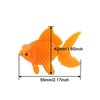 XMHF Aquarium Fish Bowl Tank Artificial Floating Plastic Orange Decor Goldfish Ornament Fish Tank Decoration 10PCS