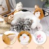 Skylety Nurturing Cat Stuffed Animal with Plush Kittens, Cat Baby Christmas Stuffed for Girls and Boys Plushy Kitty Mommy Cat with 4 Baby Cats for Birthday Party Favors Gifts (Lovely Style)