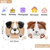 QUERICKY Dog Shaped Dinner Plates, Dog Birthday Party Disposable Plates, Dog Themed Party Tableware for Birthday, Party, Baby Shower, Puppy Theme Party Supplies (40ct, Dog Shaped Plates)