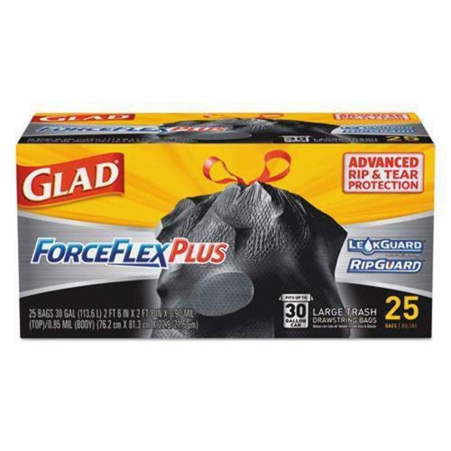 Trash Bags, 30 gal., 1.05 mil, PK25