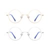AZorb Blue Light Blocking Glasses for Women Men Retro Round Metal Frame Eyeglasses