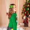2Pcs Green Hair Bow Clips 5inch Christmas Decorations Women Girls Costume Accessories