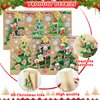 Justforjoyful 24 Sets Christmas Card Making Craft Kit for Kids 3D Christmas Tree Cards Crafts DIY Handmade Greeting Card Holiday Xmas Art and Crafts Supplies for Christmas Home Classroom Activities