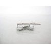 Generic Two small tiny sparkle silver bow crystal hair pin clip barrettes fine hair