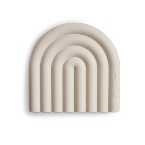 mushie Silicone Baby Teether Toy | Rainbow (Shifting Sand)